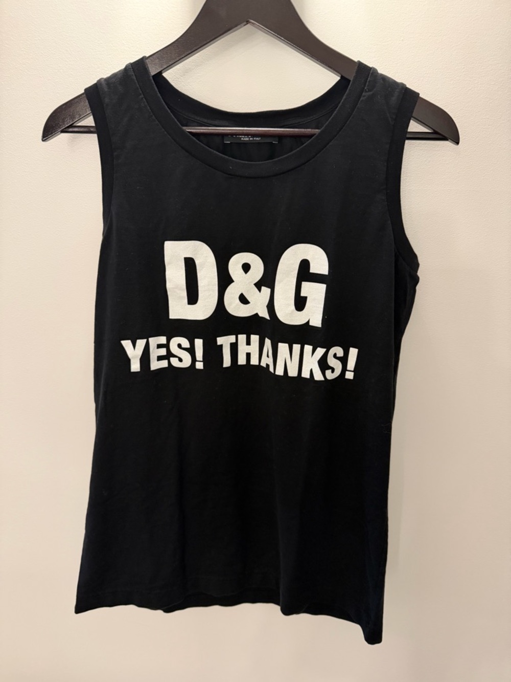 D&G Black Tank with White Logo YES! THANKS!
